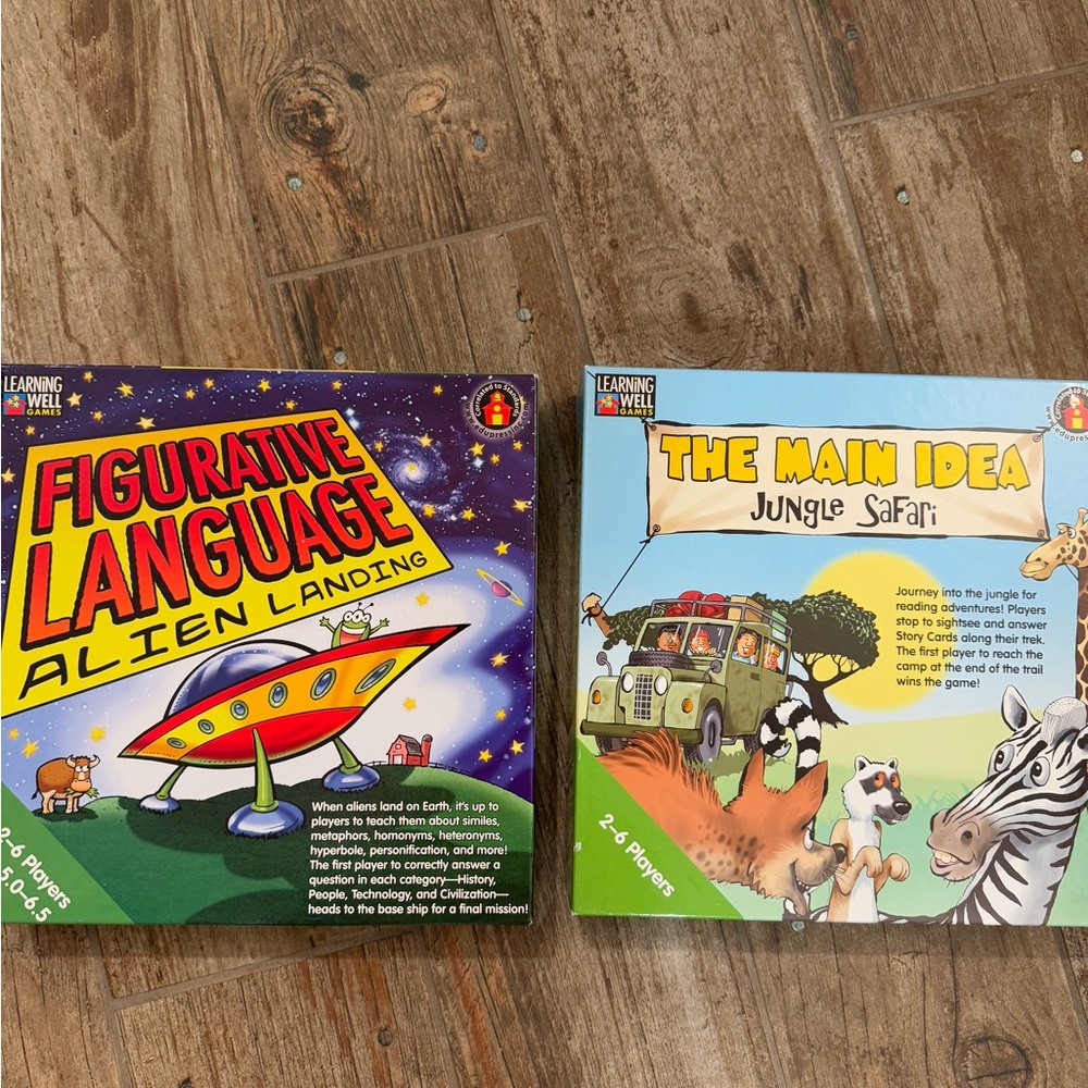 Figurative Language Alien Landing & The Main Idea Jungle Safari Game Set